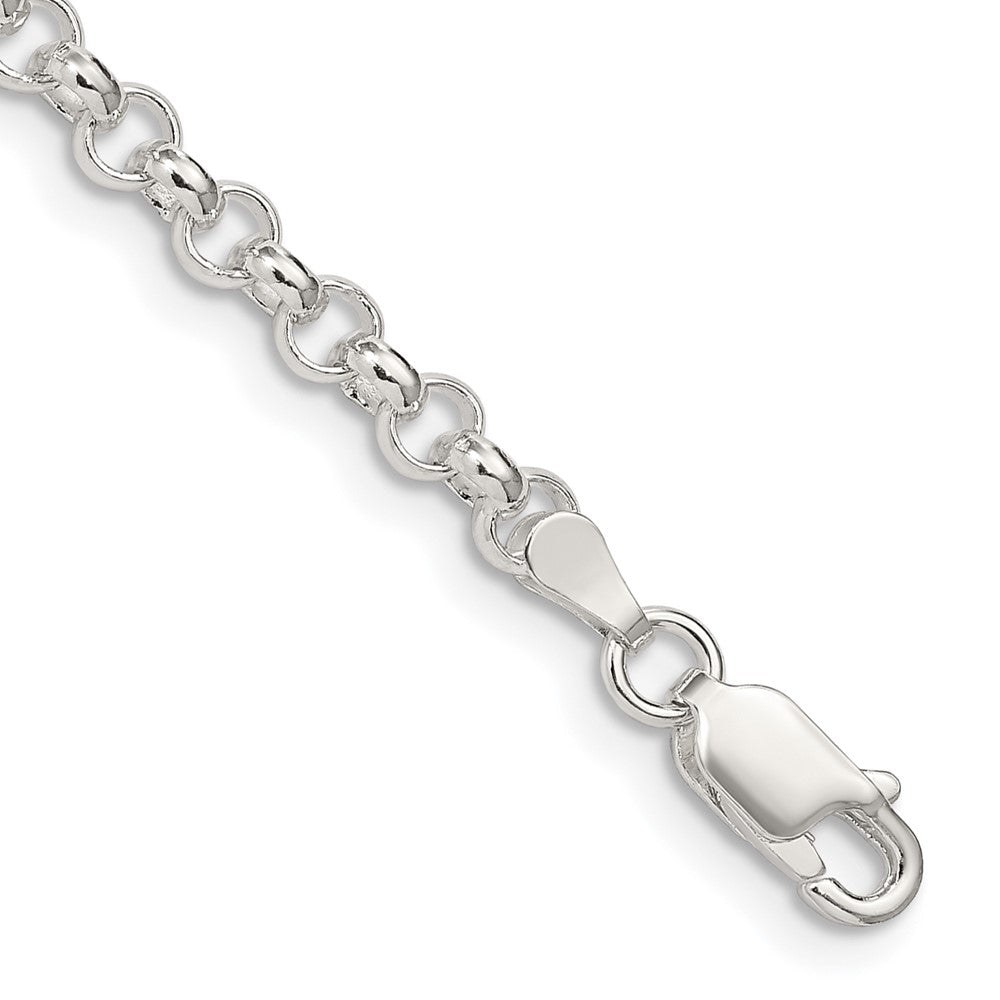 Sterling Silver Polished Rolo Chain Bracelet