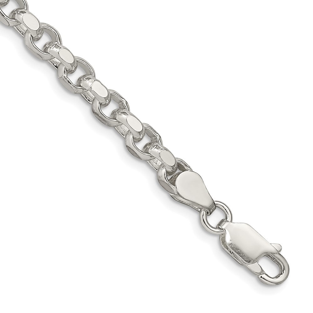 Sterling Silver Diamond-cut Rolo Chain