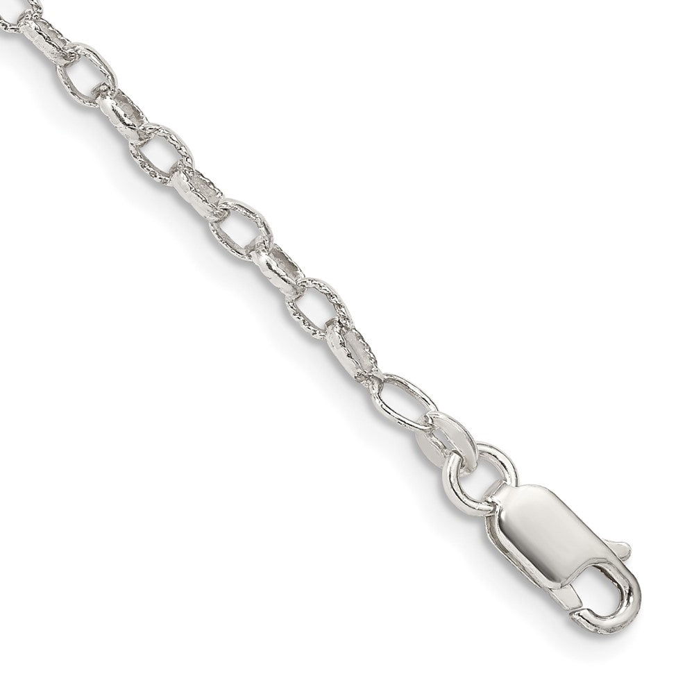 Sterling Silver Fancy Patterned Rolo Chain