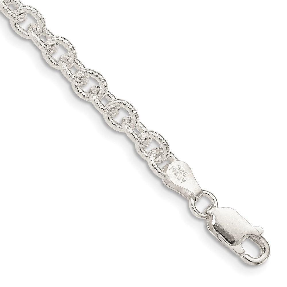 Sterling Silver Fancy Patterned Rolo Chain