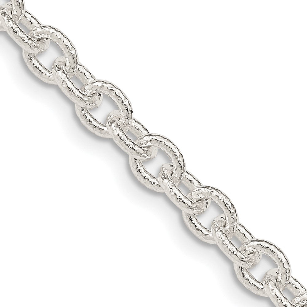 Sterling Silver Fancy Patterned Rolo Chain