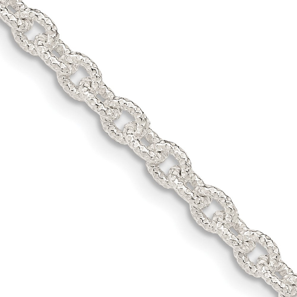 Sterling Silver Fancy Patterned Rolo Chain