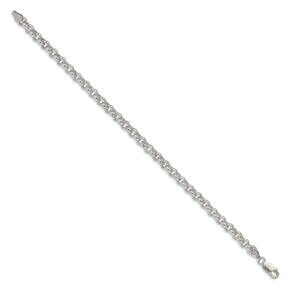 Sterling Silver Polished Rolo Chain Bracelet