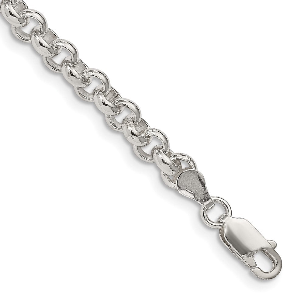 Sterling Silver Polished Rolo Chain Bracelet