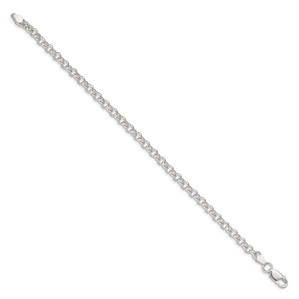 Sterling Silver Polished Rolo Chain Bracelet