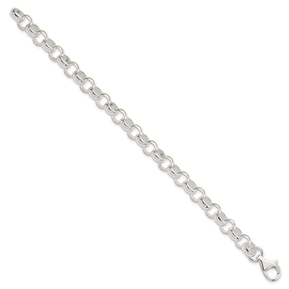 Sterling Silver Polished Belcher Light Bracelet