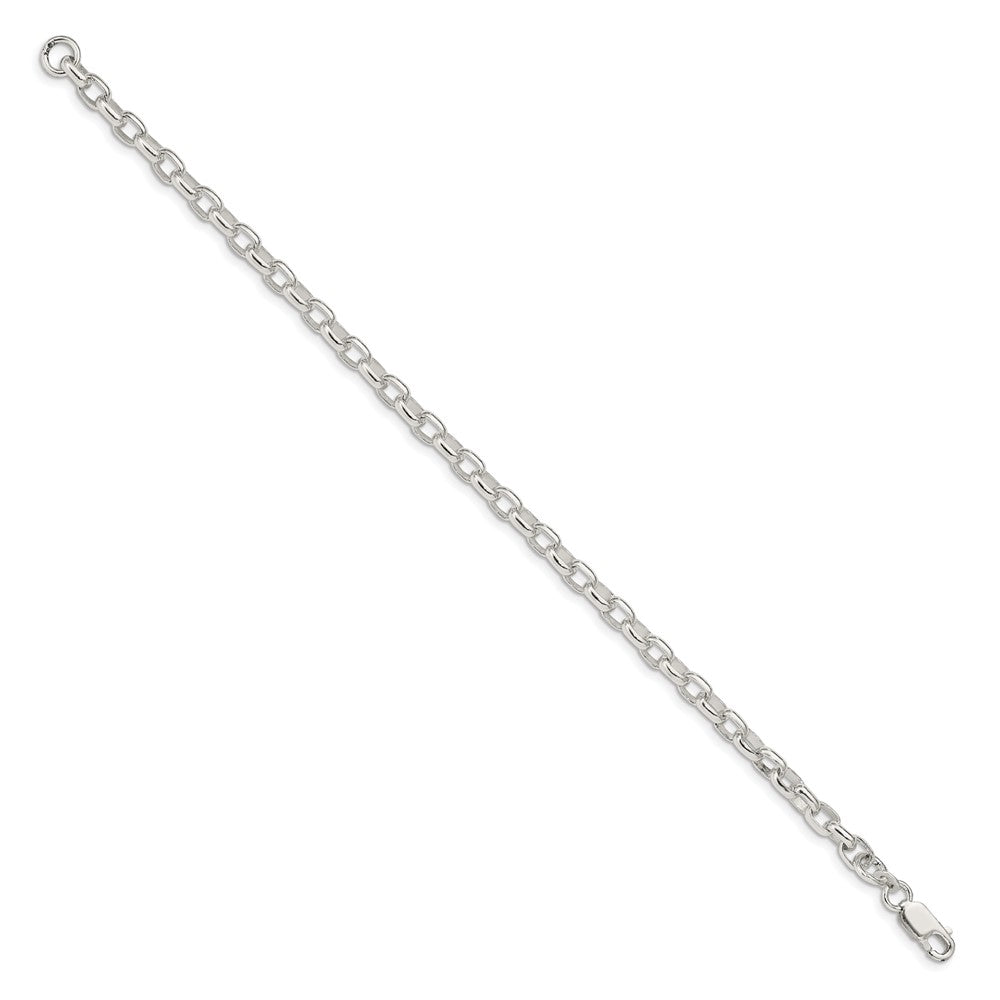 Sterling Silver Oval Fancy Rolo Chain