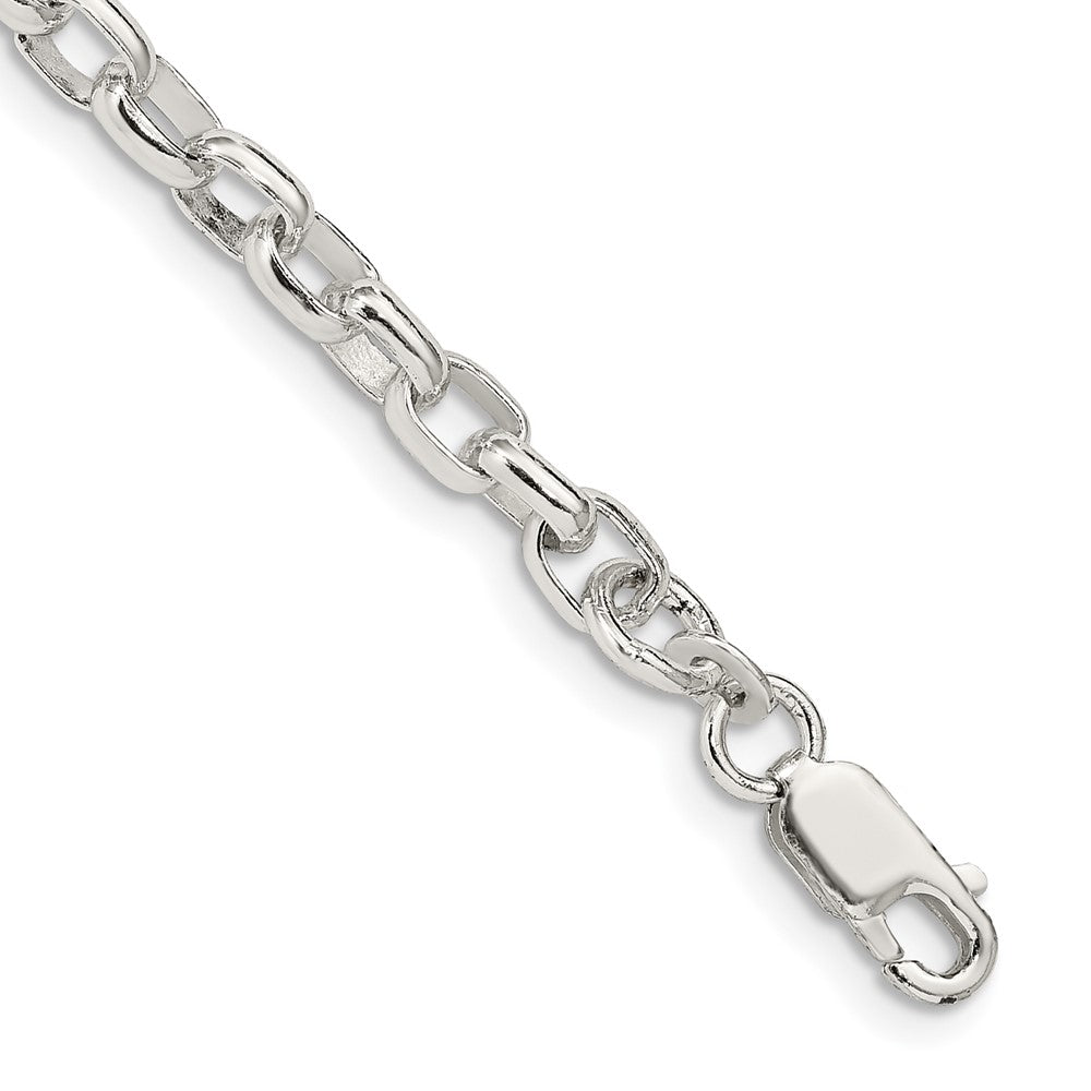 Sterling Silver Oval Fancy Rolo Chain