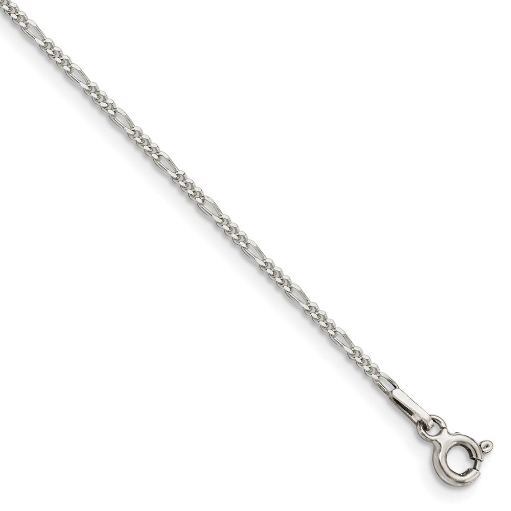 Sterling Silver Figaro Chain Anklet