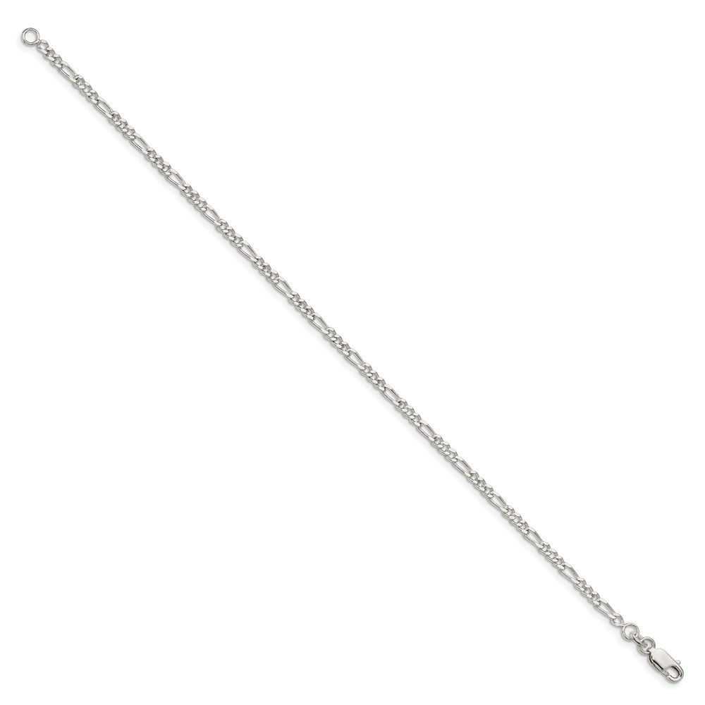 Sterling Silver Figaro Chain Anklet