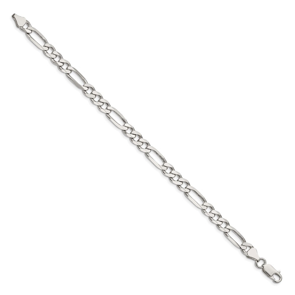 Sterling Silver 6.75mm Figaro Chain