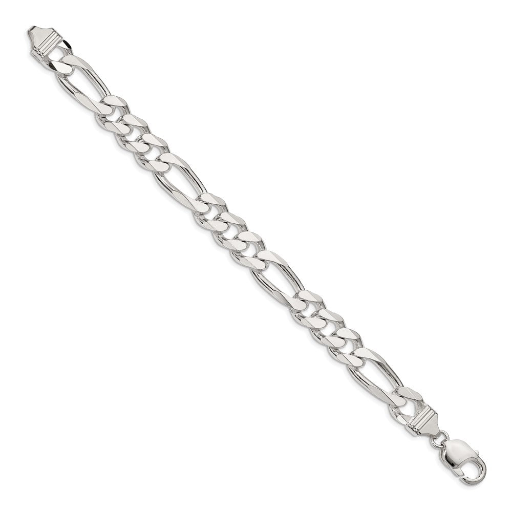 Sterling Silver 10.75mm Figaro Chain