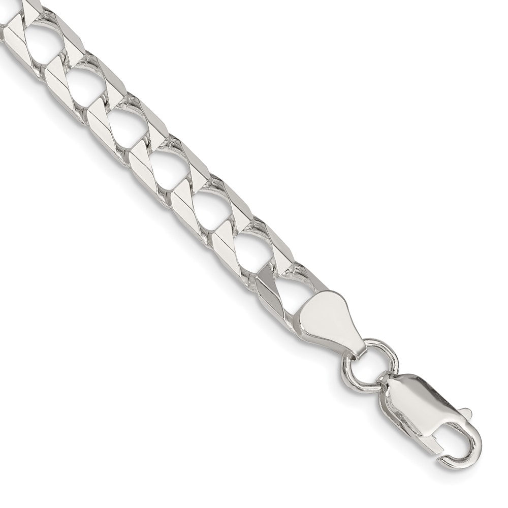 Sterling Silver D/C Square Curb Chain