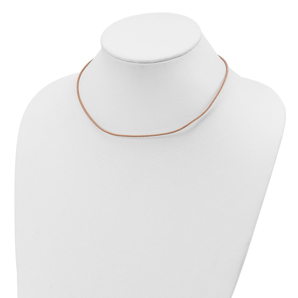 Sterling Silver Natural Leather Cord Necklace