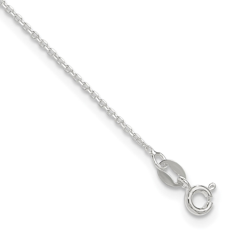 Sterling Silver Diamond-cut Plus ext. Anklet