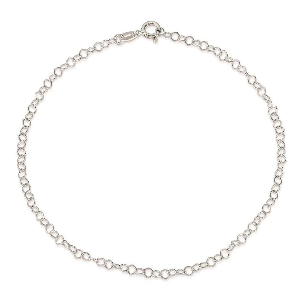 Sterling Silver Fancy Anklet