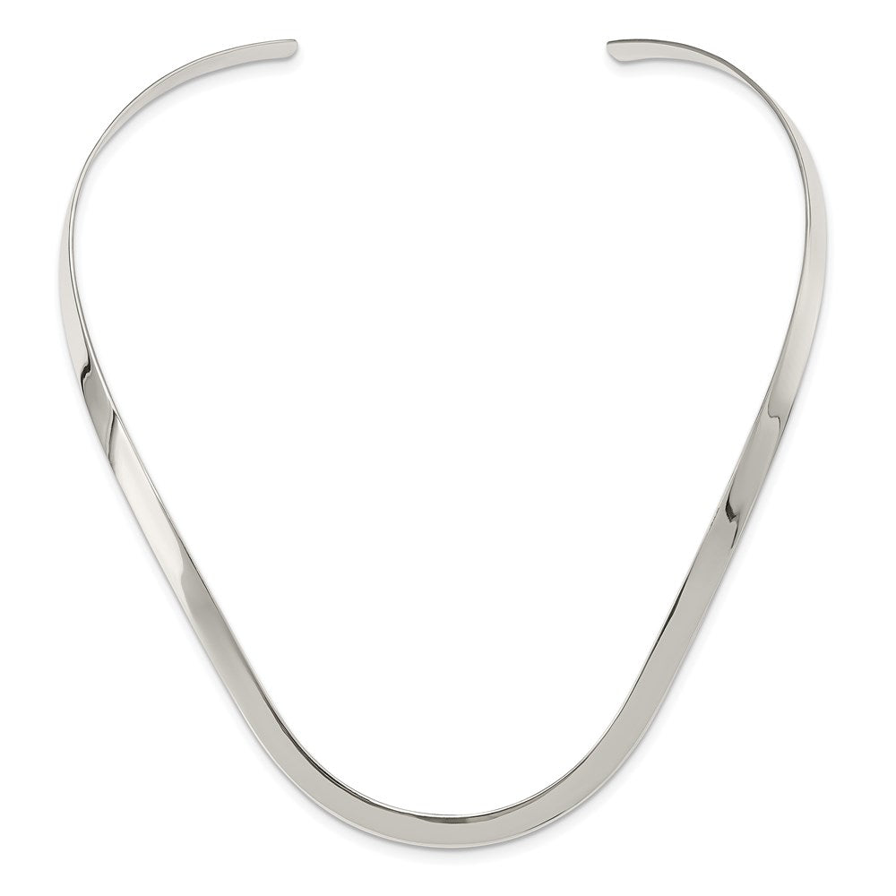 Sterling Silver Polished Neck Collar