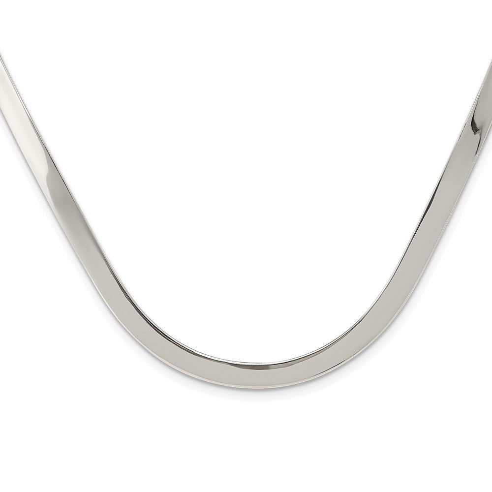 Sterling Silver Polished Neck Collar