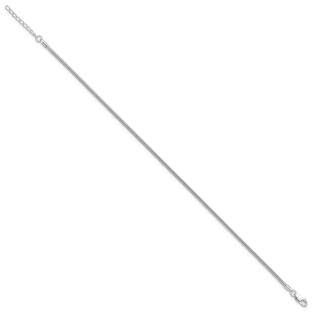 Sterling Silver Snake Chain Plus Extender - Total Anklet