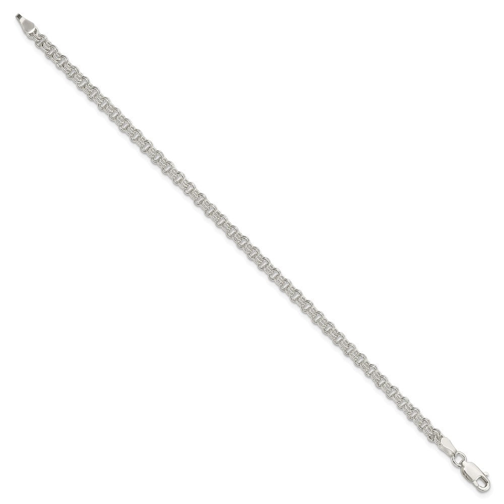 Sterling Silver Double Link Charm Bracelet
