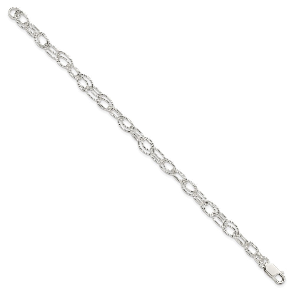 Sterling Silver Double Link Bracelet