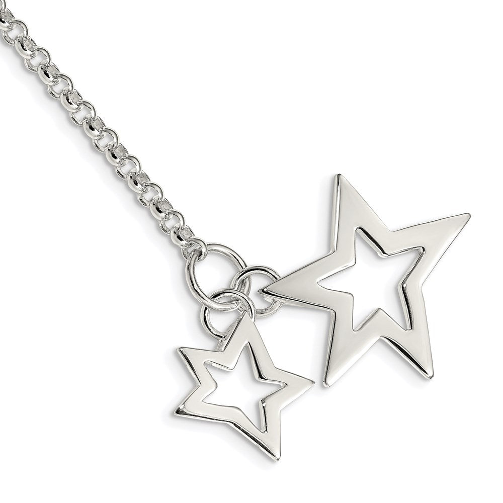 Sterling Silver Fancy Stars Bracelet