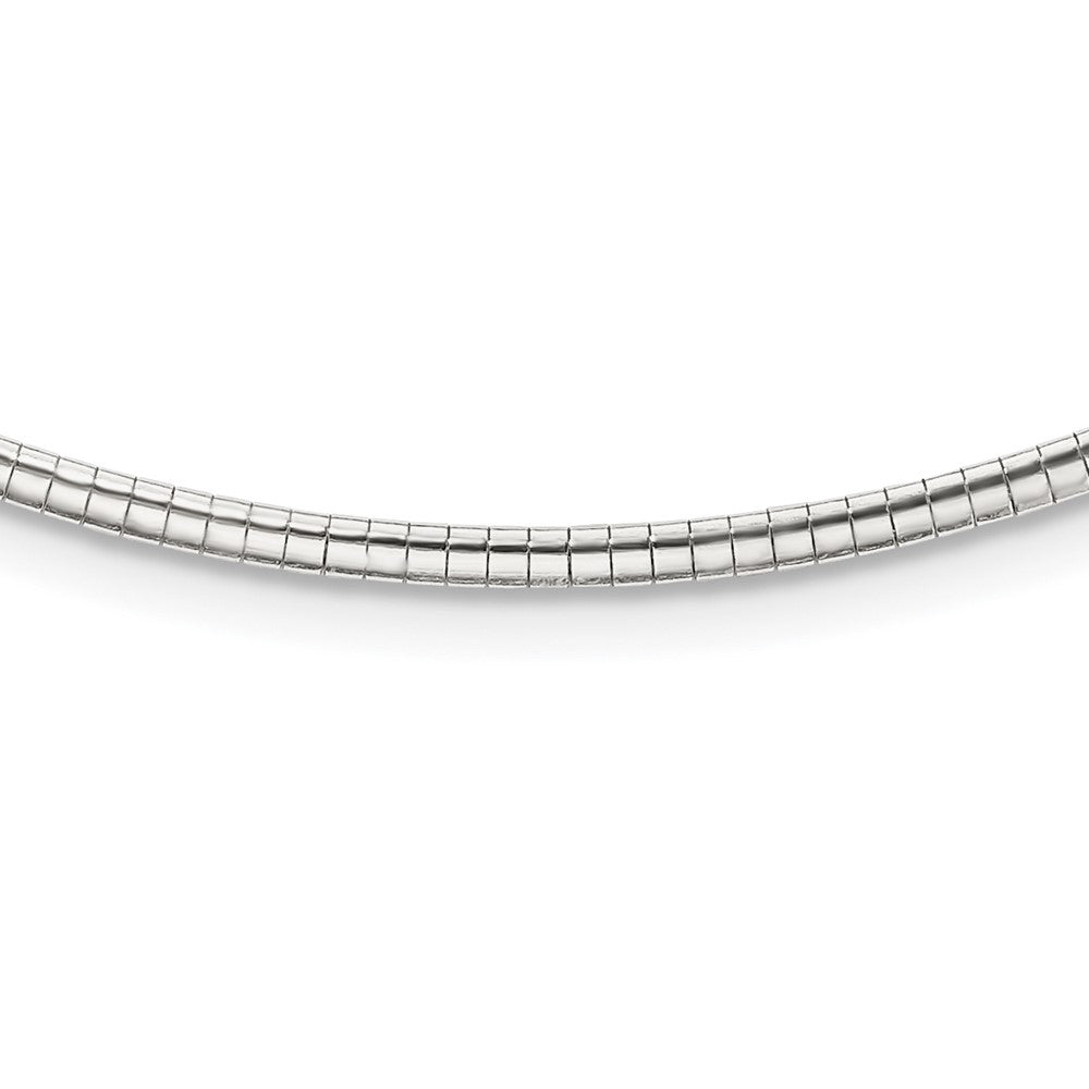 Sterling Silver Polished Cubetto with Extension Necklace