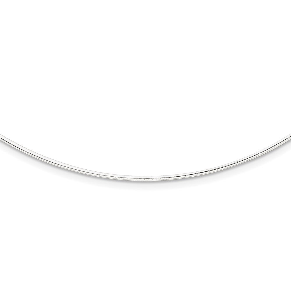 Sterling Silver Polished Neckwire with Extension Necklace
