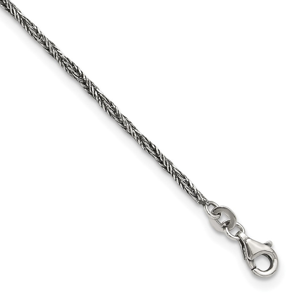 Sterling Silver Antiqued Anklet