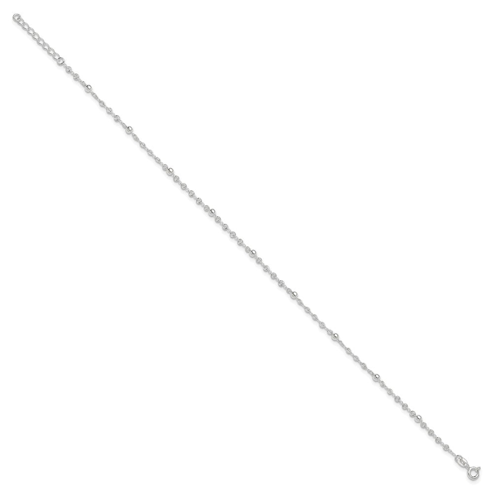 Sterling Silver Beads Plus Extender - Total Anklet