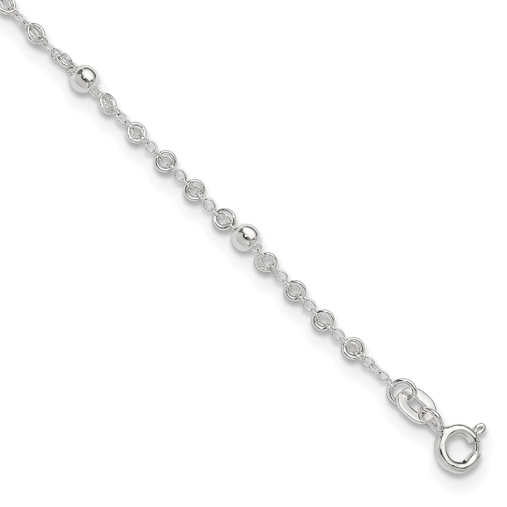 Sterling Silver Beads Plus Extender - Total Anklet