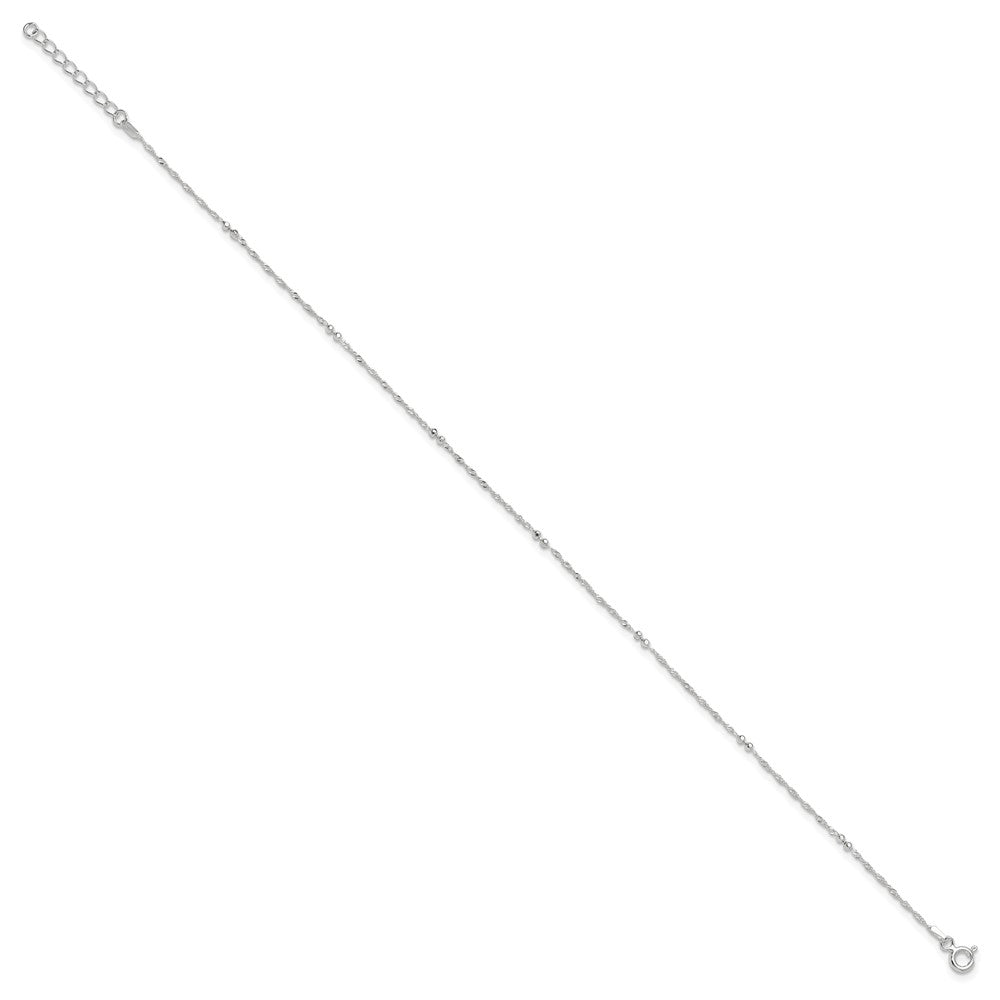 Sterling Silver Plus ext. Anklet