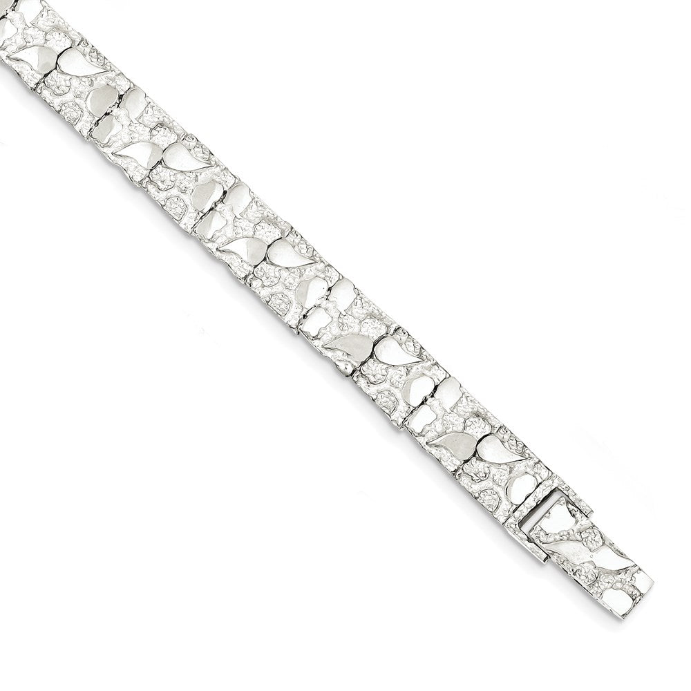 Sterling Silver Nugget Link Bracelet