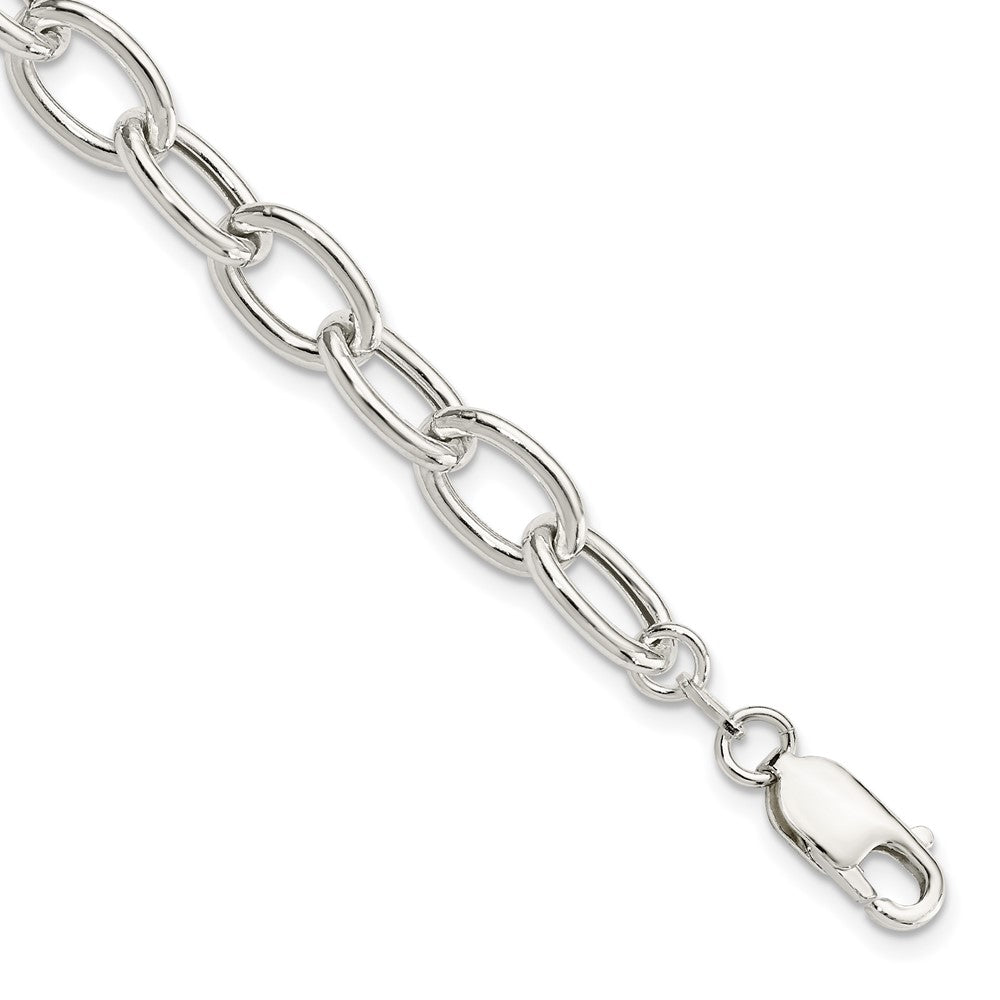 Sterling Silver Polished Open Link Cable Bracelet