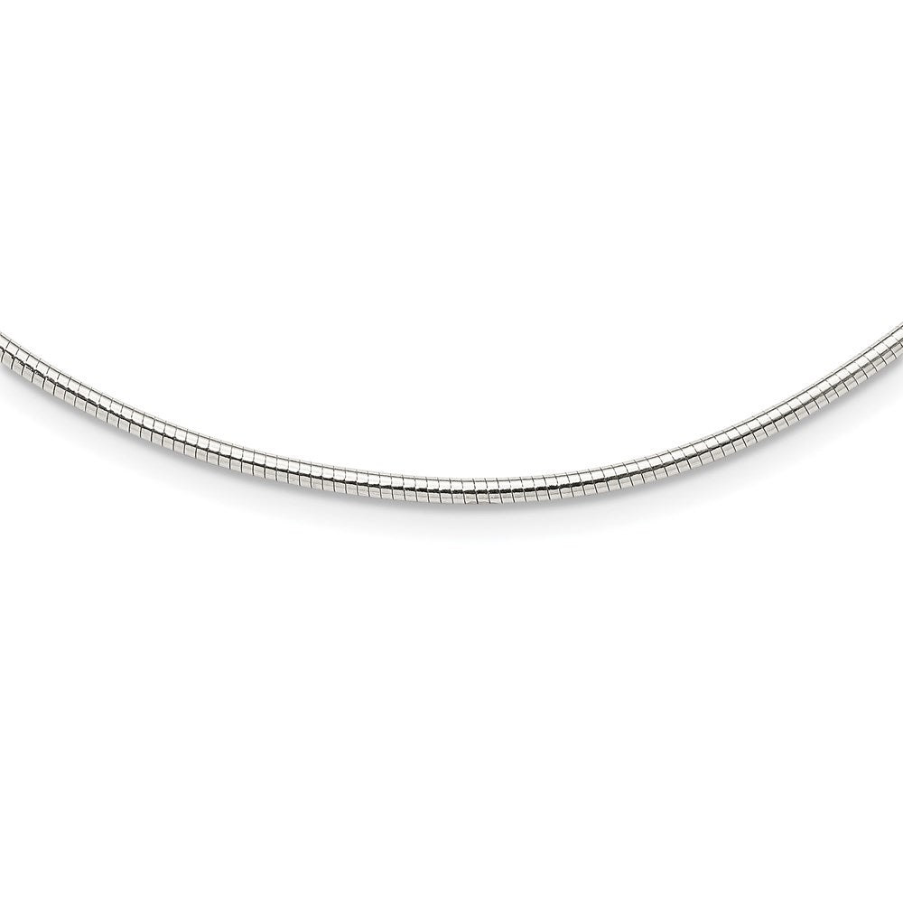 Sterling Silver Round w/. Ext Neckwire Chain