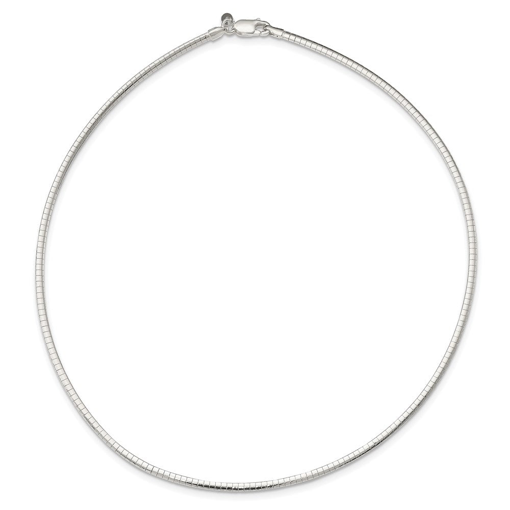 Sterling Silver Polished Cubetto Necklace