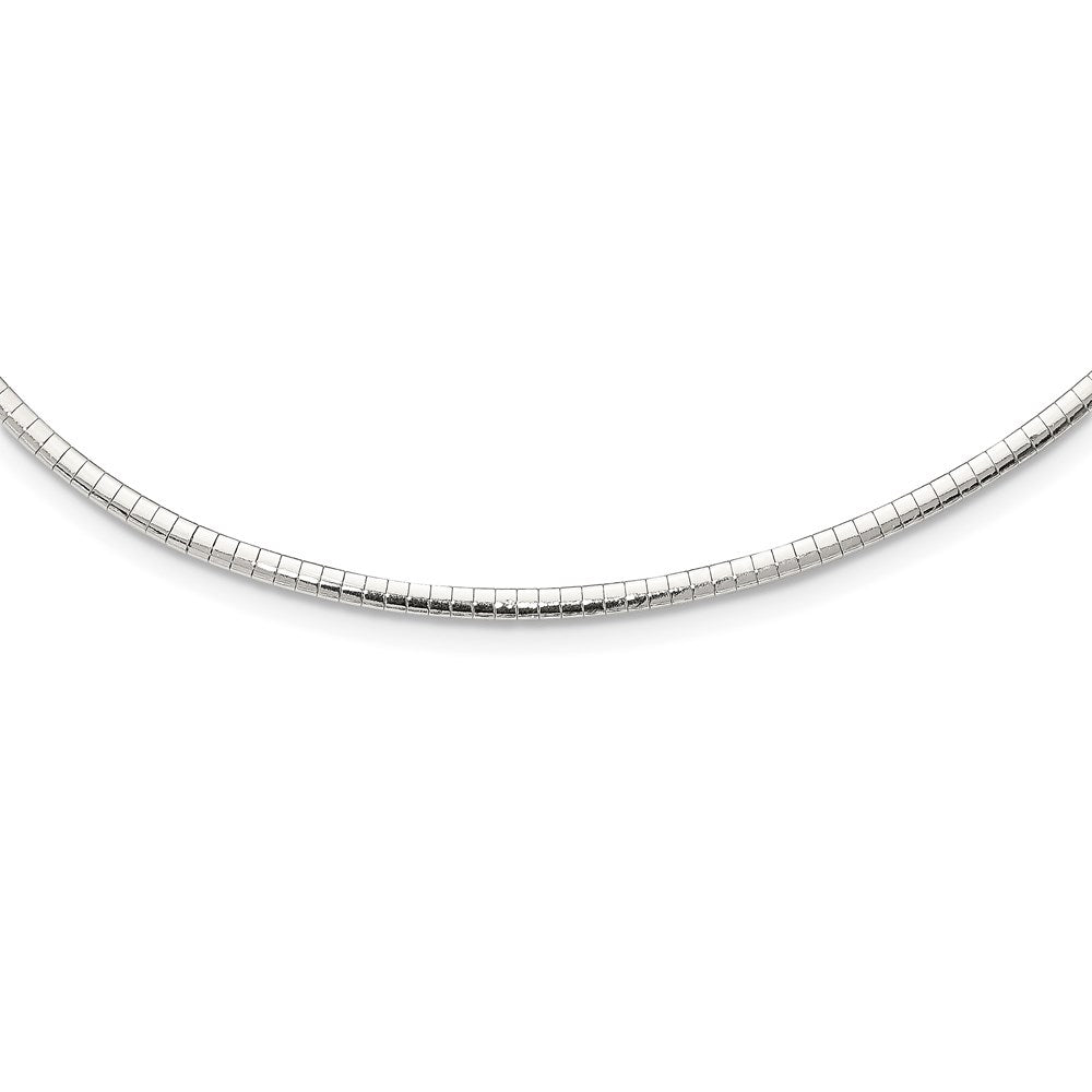 Sterling Silver Polished Cubetto Necklace