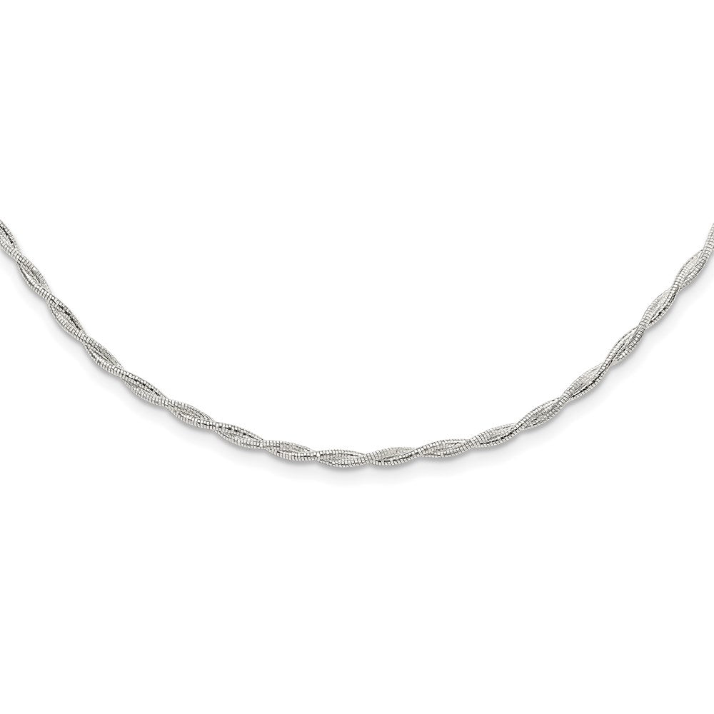 Sterling Silver Fancy Twisted Chain