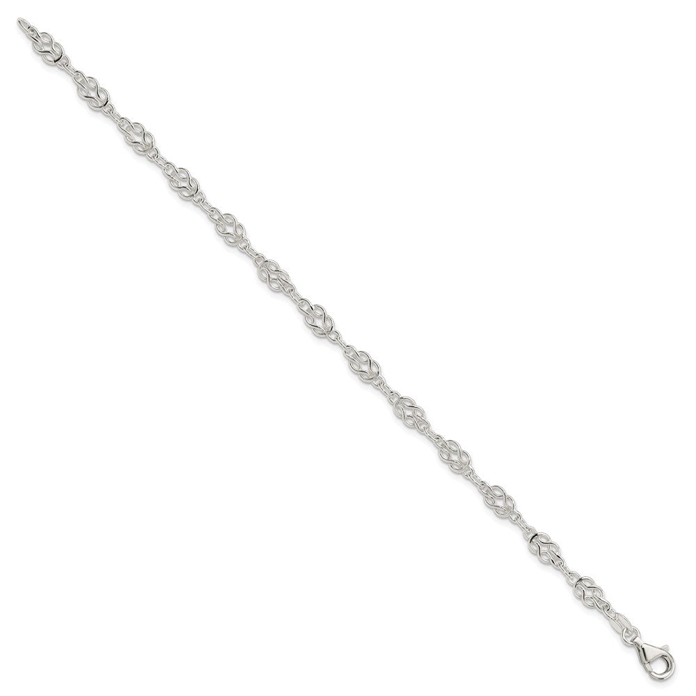 Sterling Silver Herculean Knot Link Bracelet