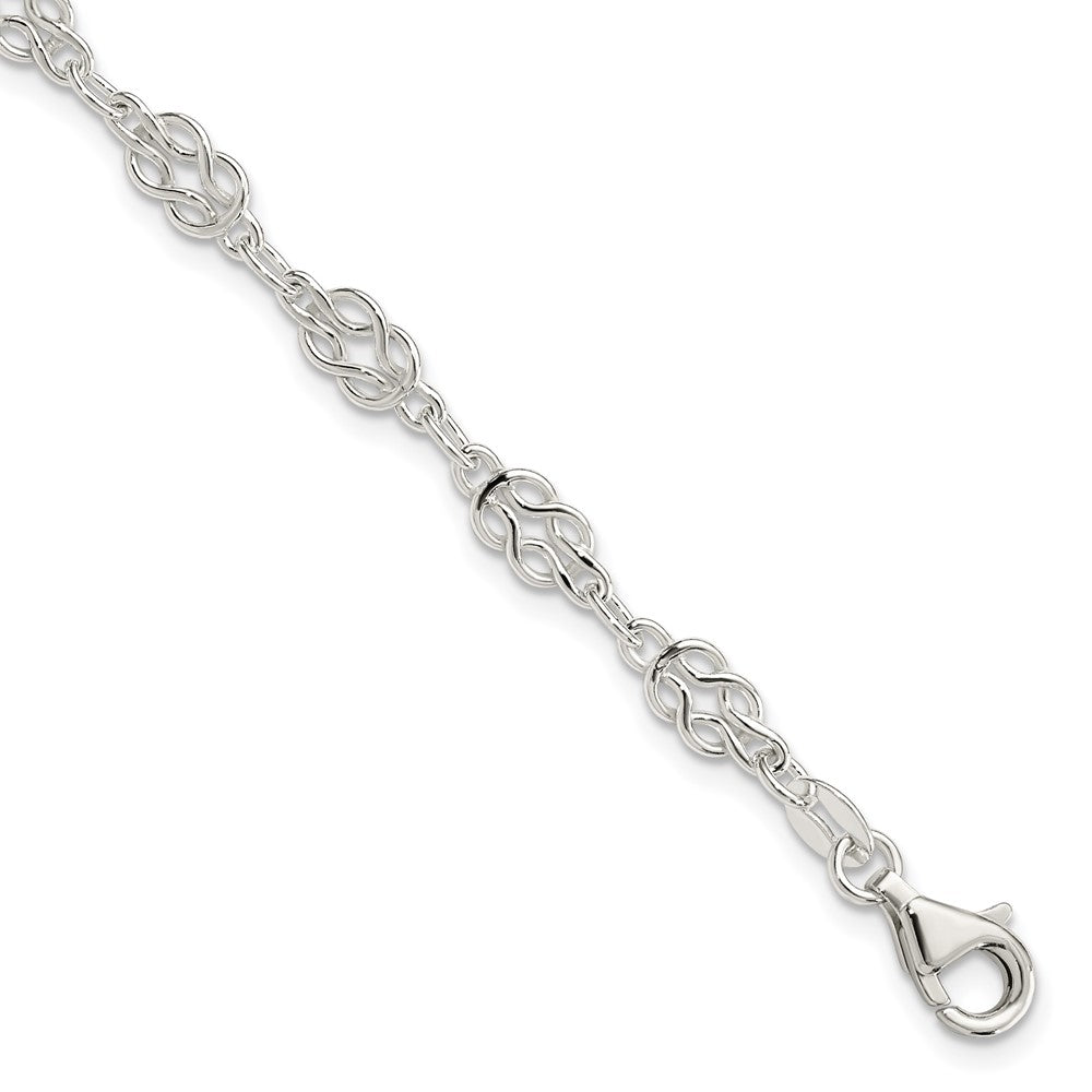 Sterling Silver Herculean Knot Link Bracelet