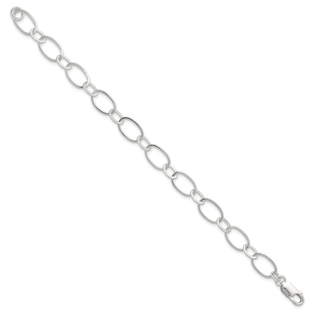 Sterling Silver Fancy Link Bracelet