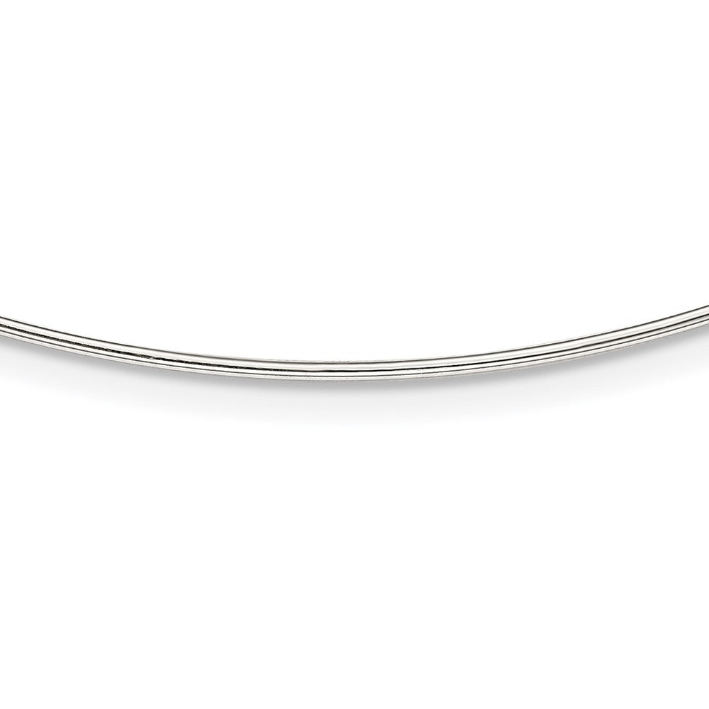 Sterling Silver Solid Polished Neckwire Necklace