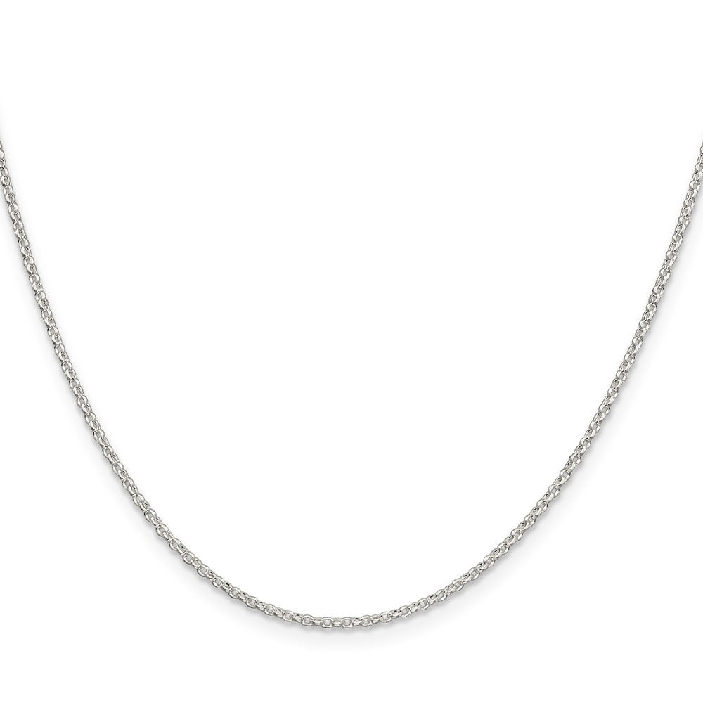 Sterling Silver Diamond-cut Rolo Cable Chain