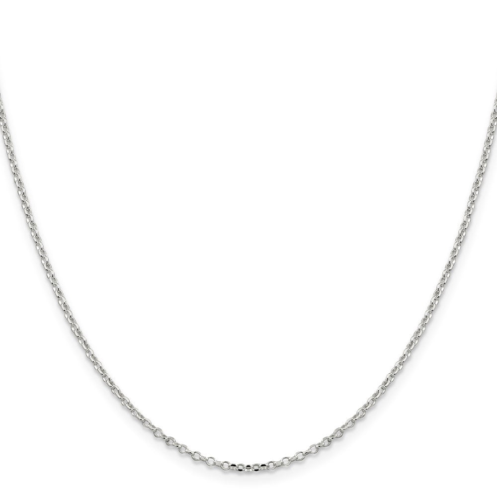 Sterling Silver Diamond-cut Rolo Cable Chain