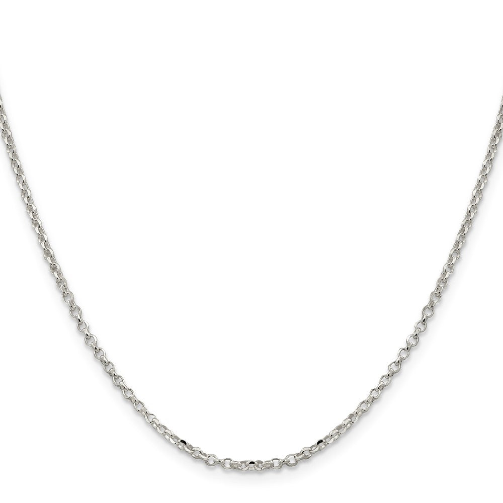 Sterling Silver Diamond-cut Rolo Cable Chain