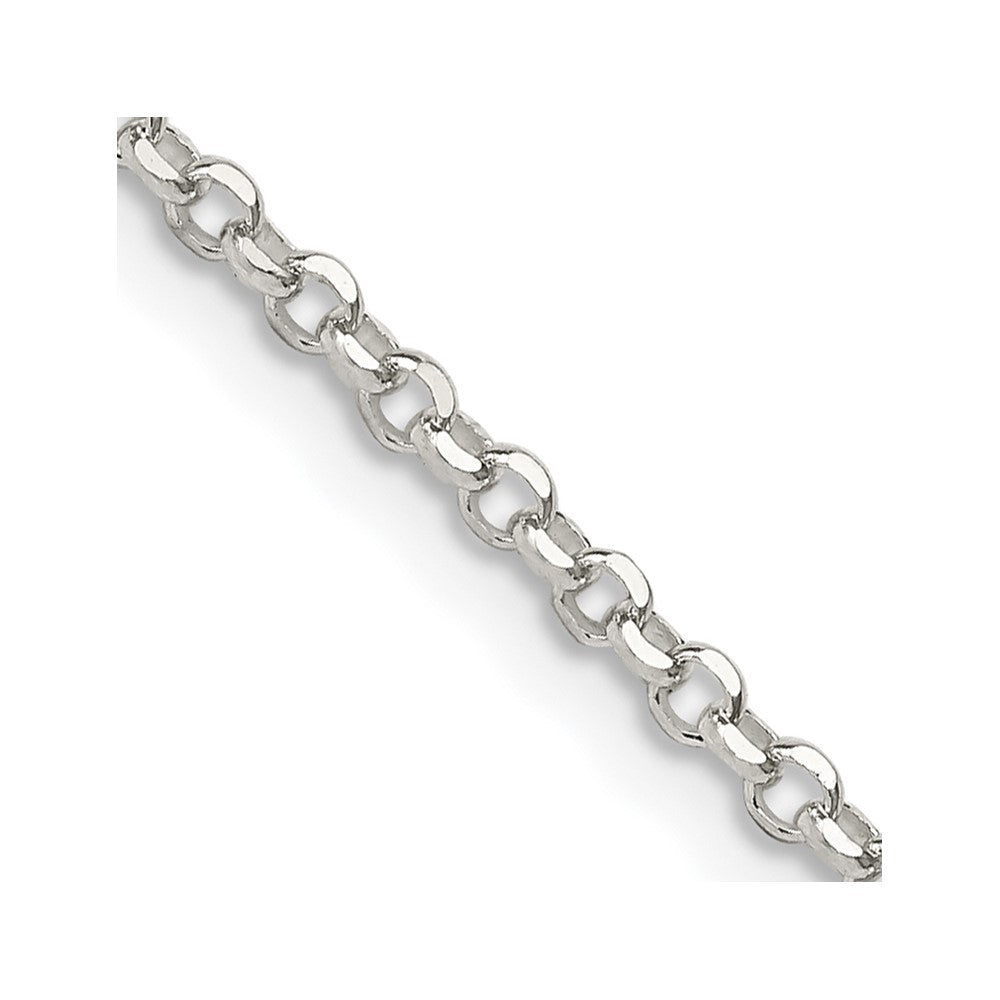 Sterling Silver Diamond-cut Rolo Cable Chain