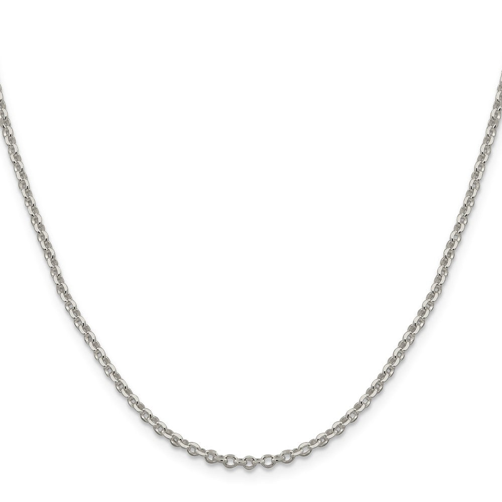 Sterling Silver Diamond-cut Rolo Cable Chain
