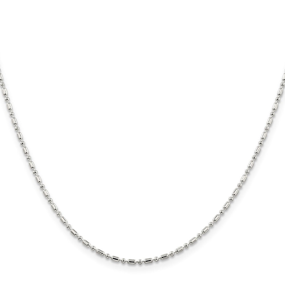 Sterling Silver Fancy Beaded Chain