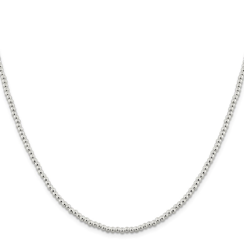 Sterling Silver Beads on Box Chain