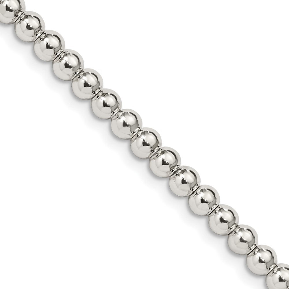 Sterling Silver Beads on Box Chain